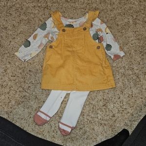 Baby Girl Carter's Dresses Carter's 3-Piece Tee & Jumper Set